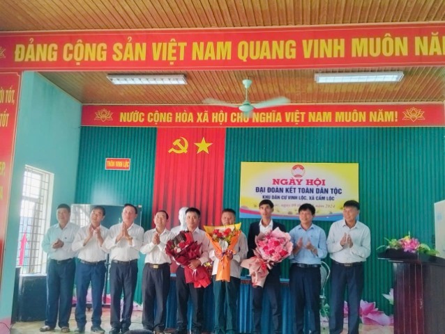 KHU DÂN CƯ MINH LỘC XÃ CẨM LỘC TỔ CHỨC NGÀY HỘI ĐOÀN KẾT TOÀN DÂN TỘC